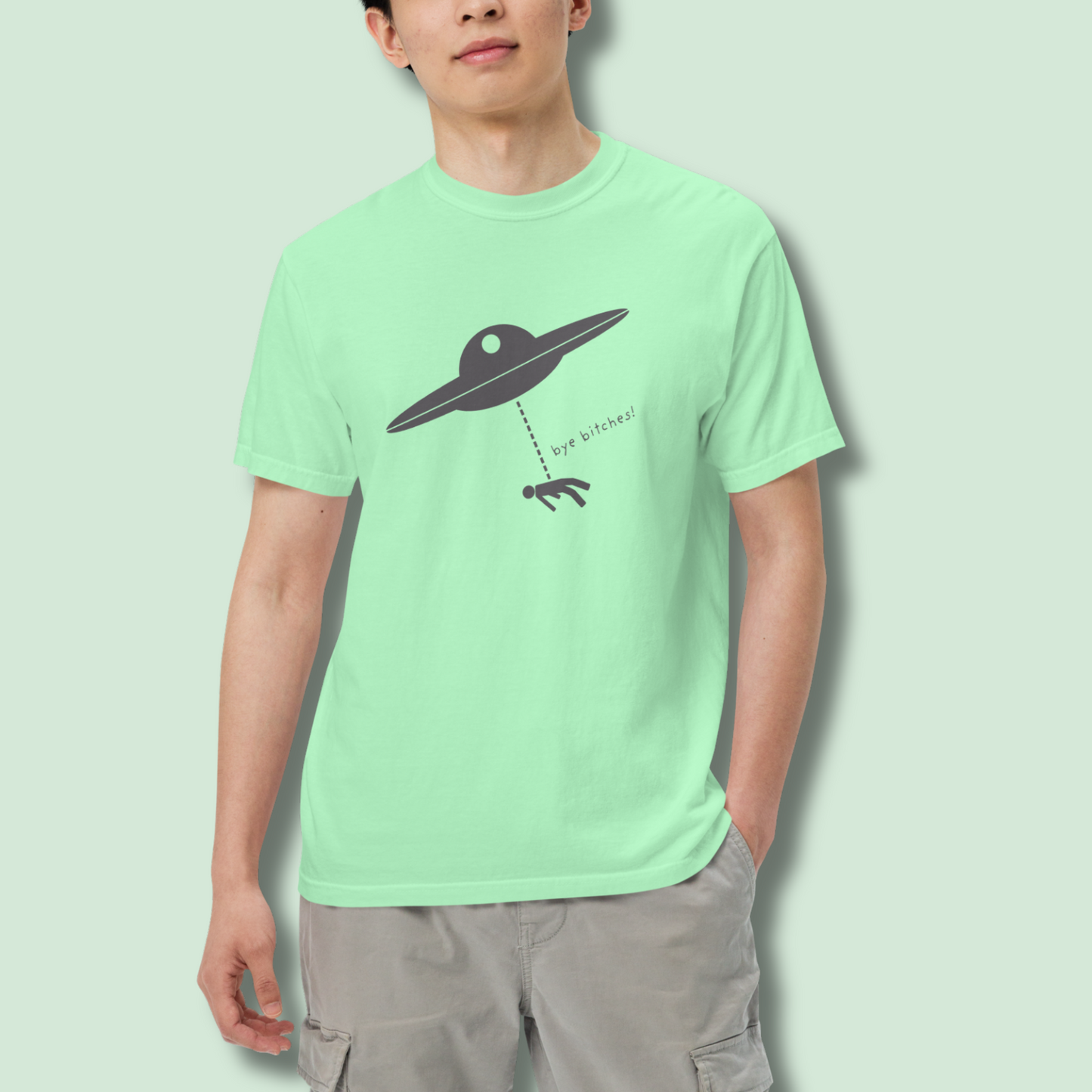 I Rather Get Abducted By Aliens™ Heavyweight Graphic Tee