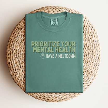 Prioritize Your Mental Health™ | Heavyweight Graphic Tee