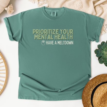Prioritize Your Mental Health™ | Heavyweight Graphic Tee