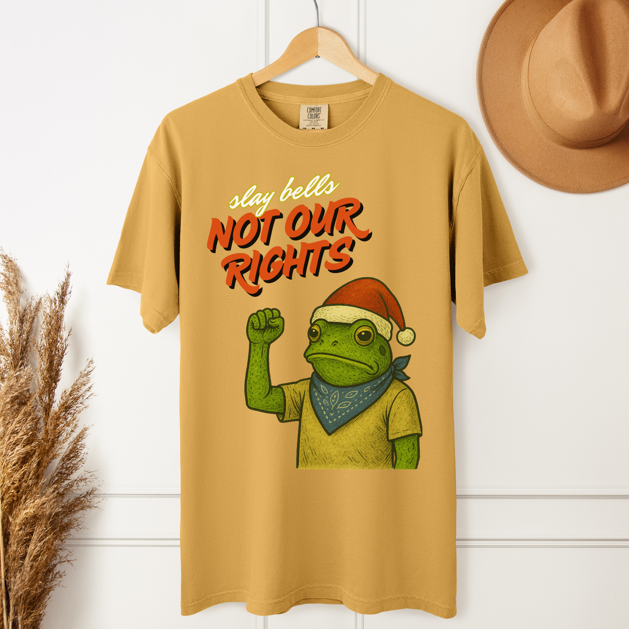 Slay Bells Not Our Rights™ | Heavyweight Christmas Tee