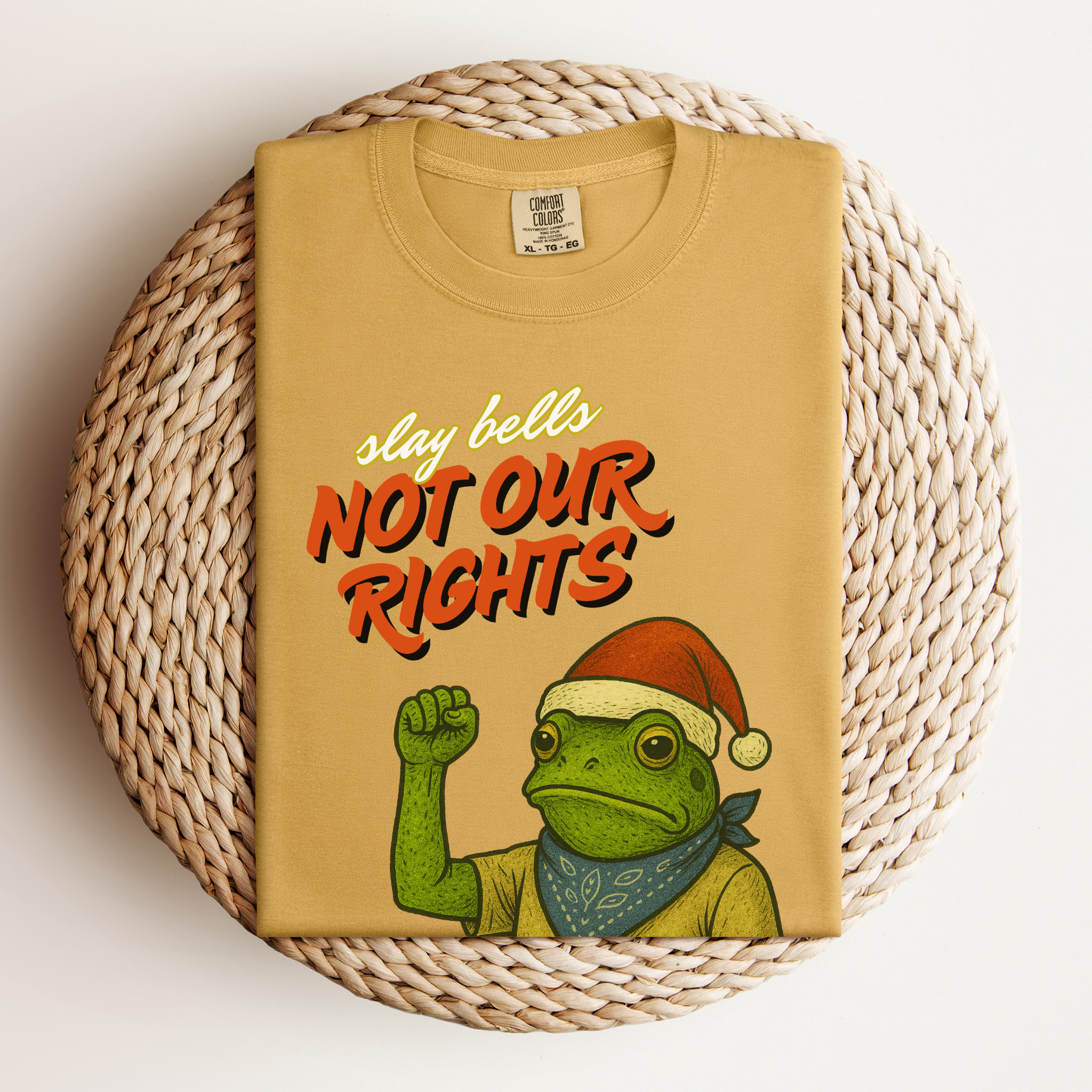 Slay Bells Not Our Rights™ | Heavyweight Christmas Tee