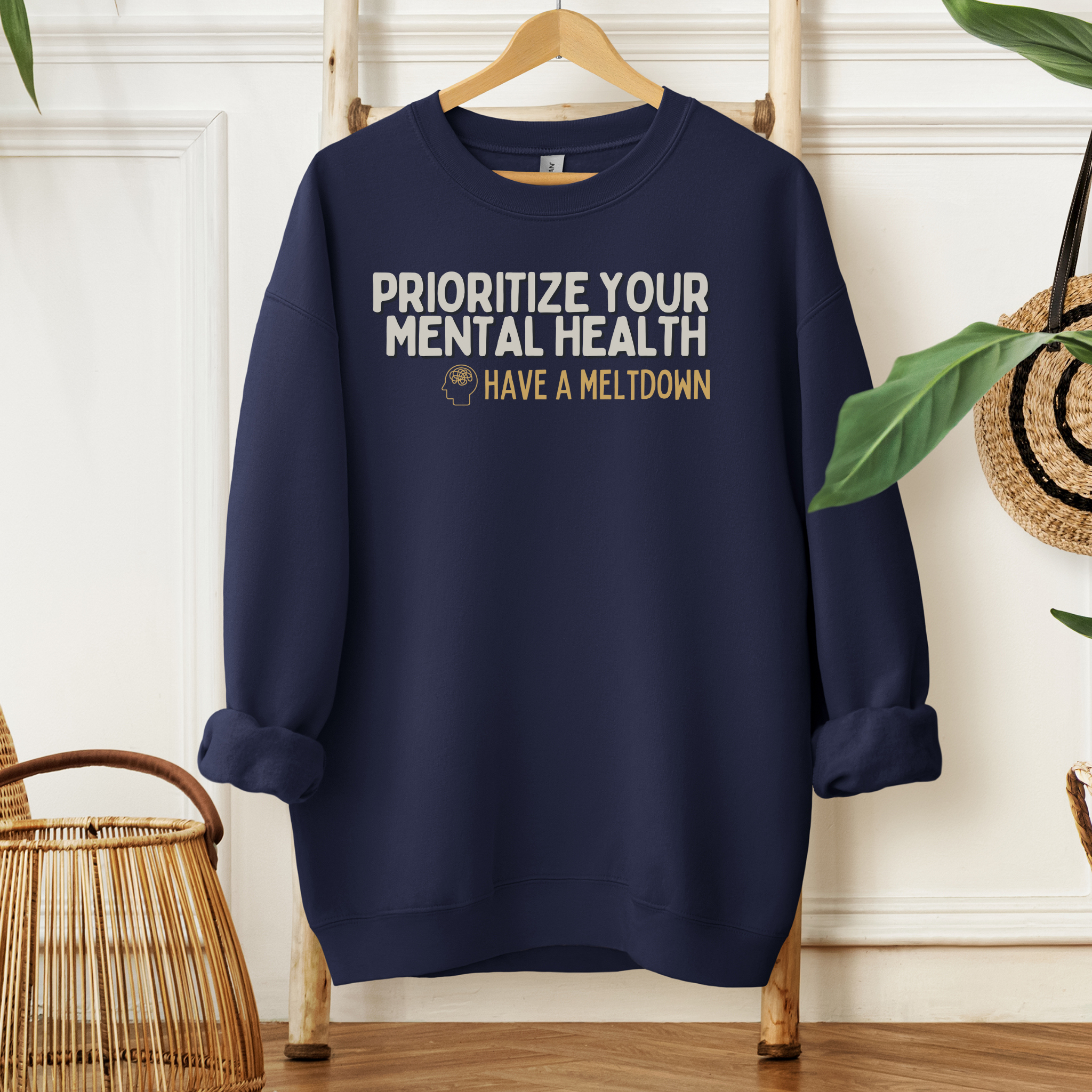 Prioritize Your Mental Health™ | Graphic Sweatshirt