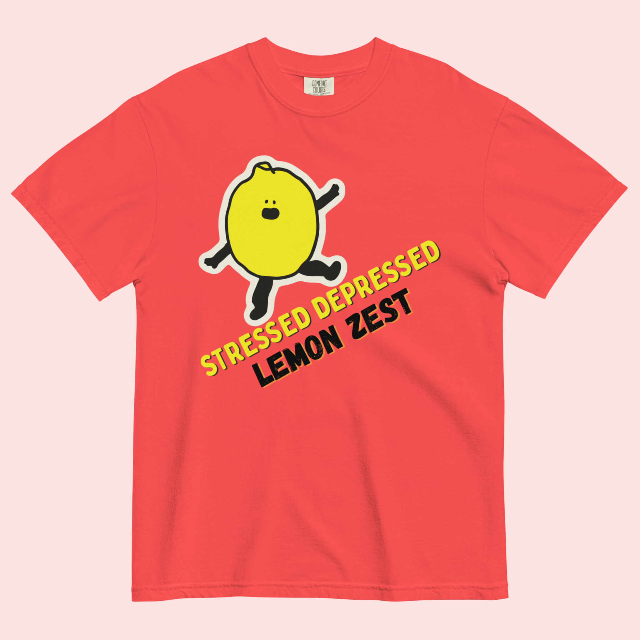 Stressed Depressed Lemon Zest™ | Heavyweight Graphic Tee