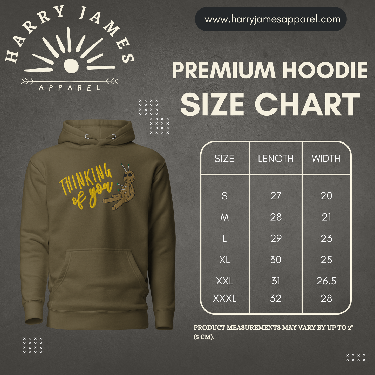 Thinking of You™ | Premium Embroidered Hoodie