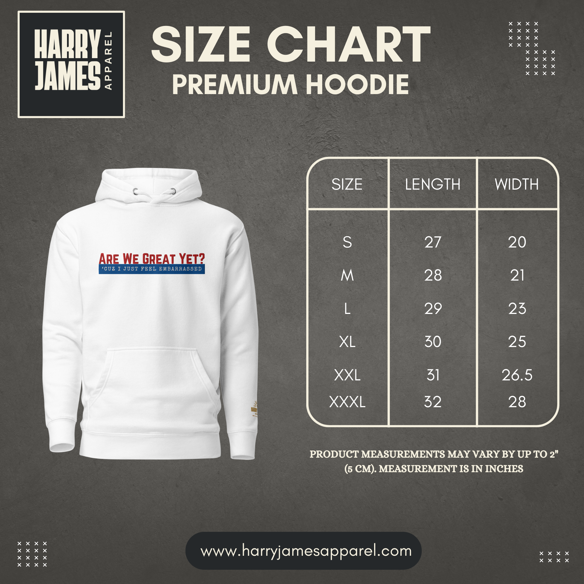 Are We Great Yet?™ | Premium Embroidered Hoodie