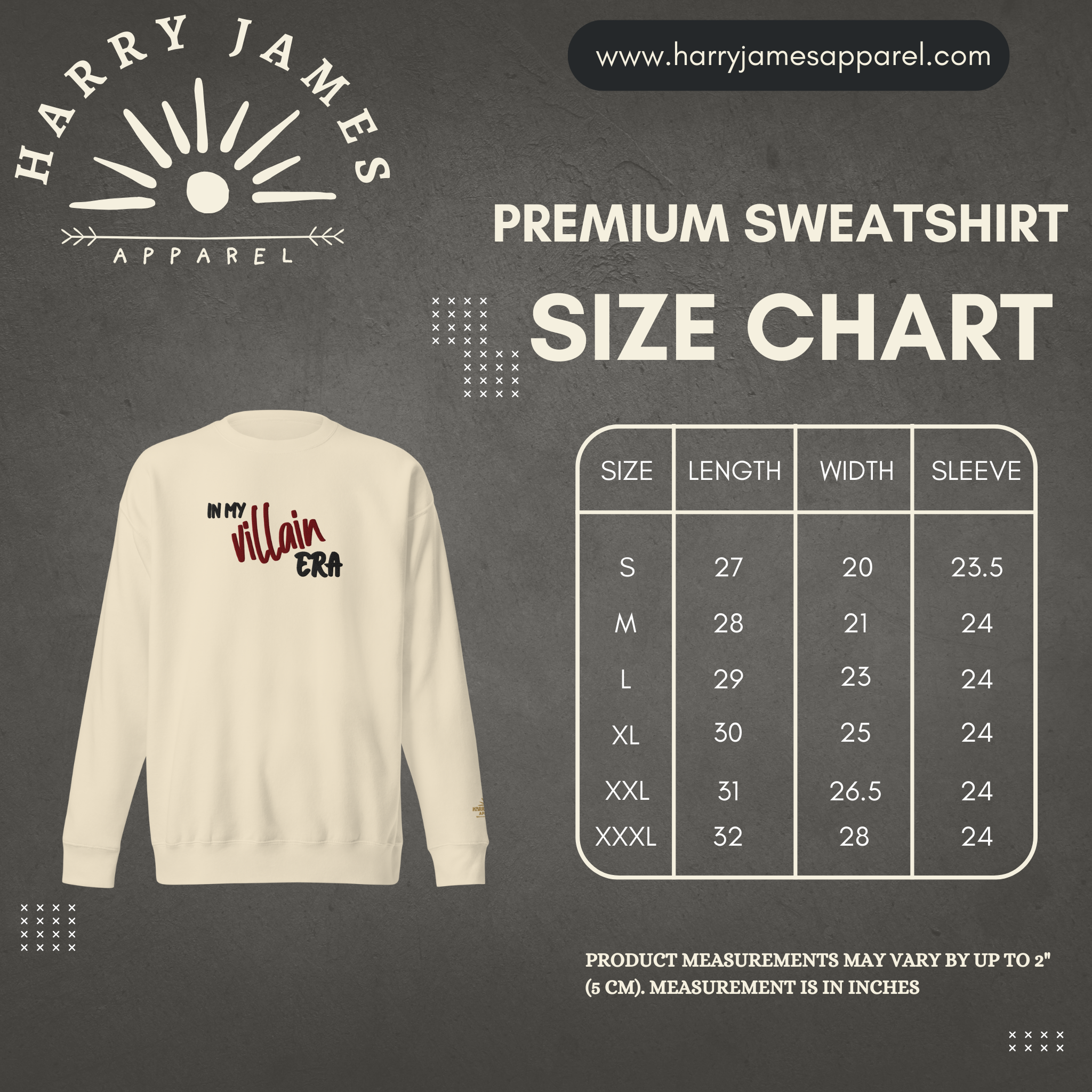 In My Villain Era™ | Premium Embroidered Sweatshirt