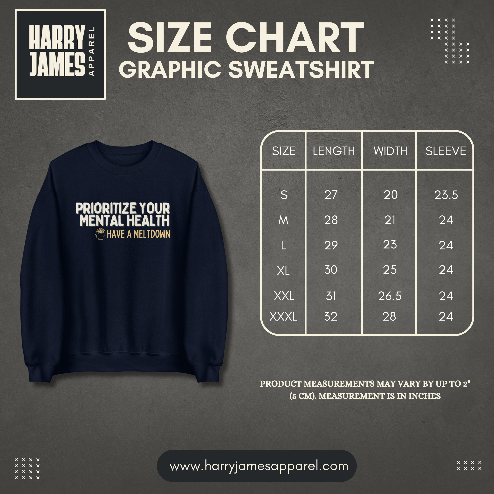 Prioritize Your Mental Health™ | Graphic Sweatshirt