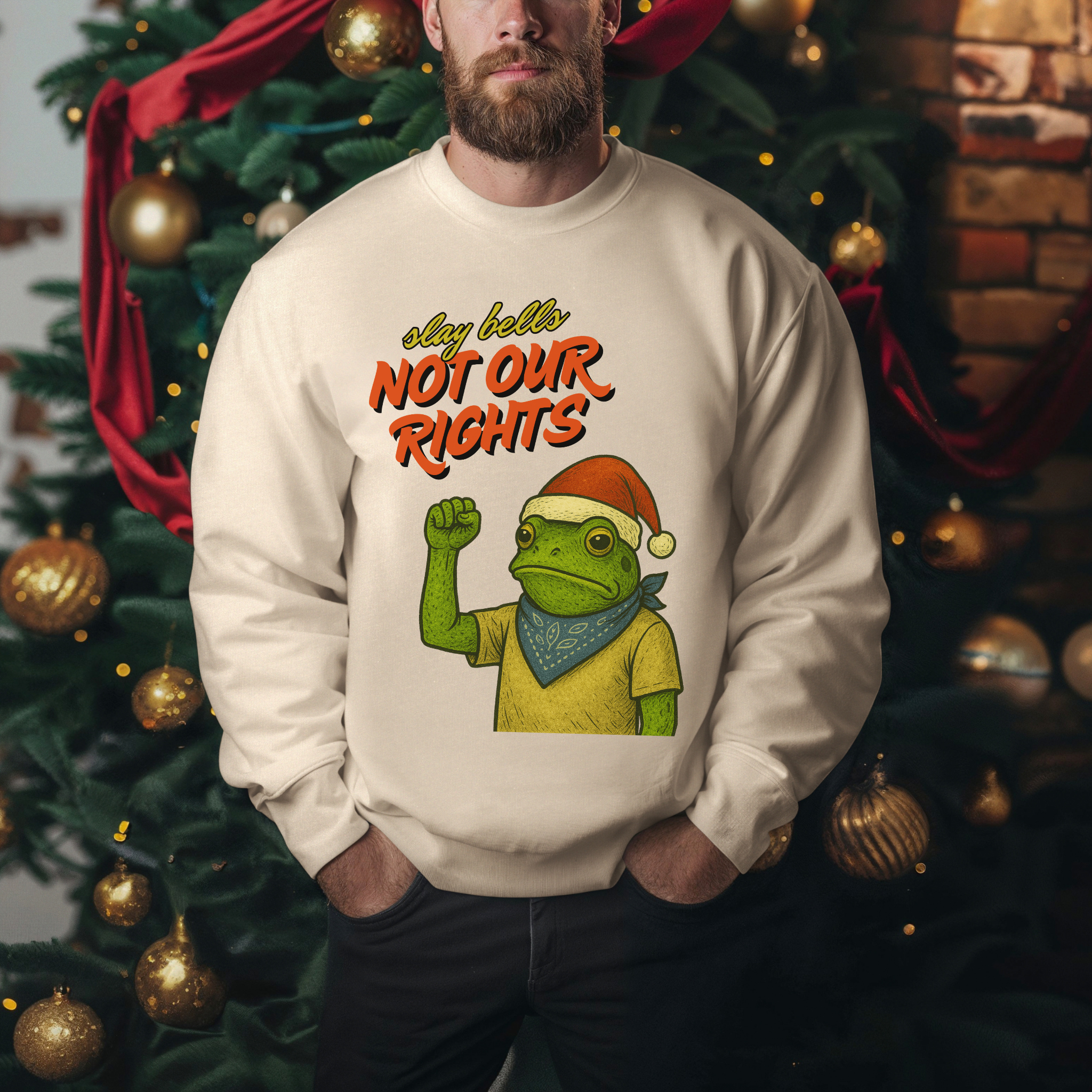 Slay Bells Not My Rights™ | Christmas Crew Sweatshirt