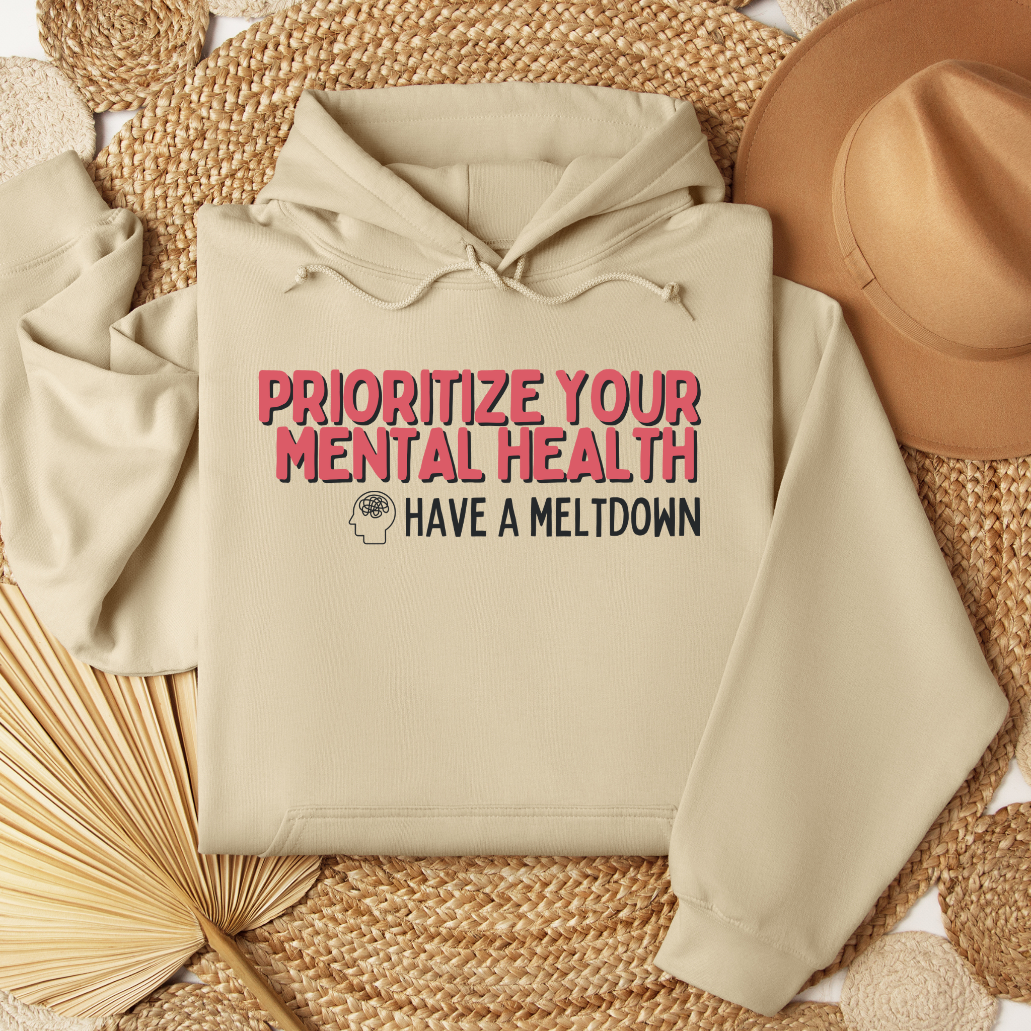 Prioritize Your Mental Health™ | Graphic Hoodie
