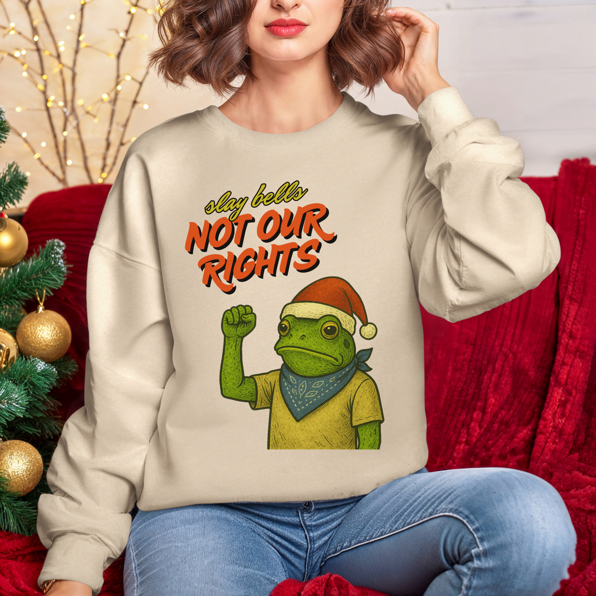 Slay Bells Not My Rights™ | Christmas Crew Sweatshirt