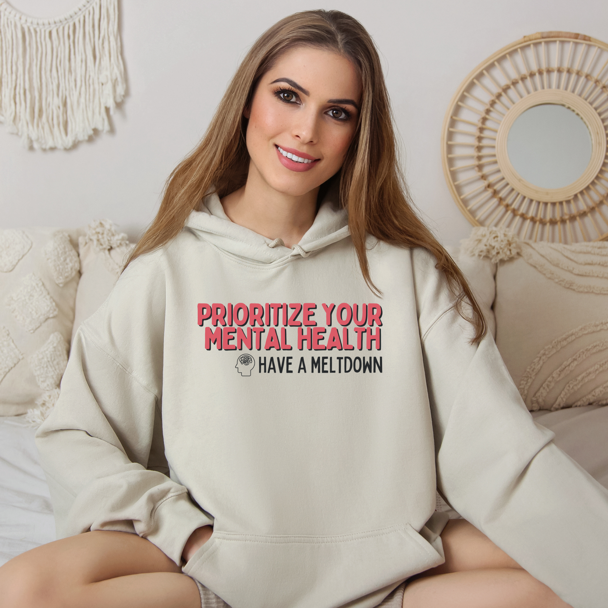 Prioritize Your Mental Health™ | Graphic Hoodie