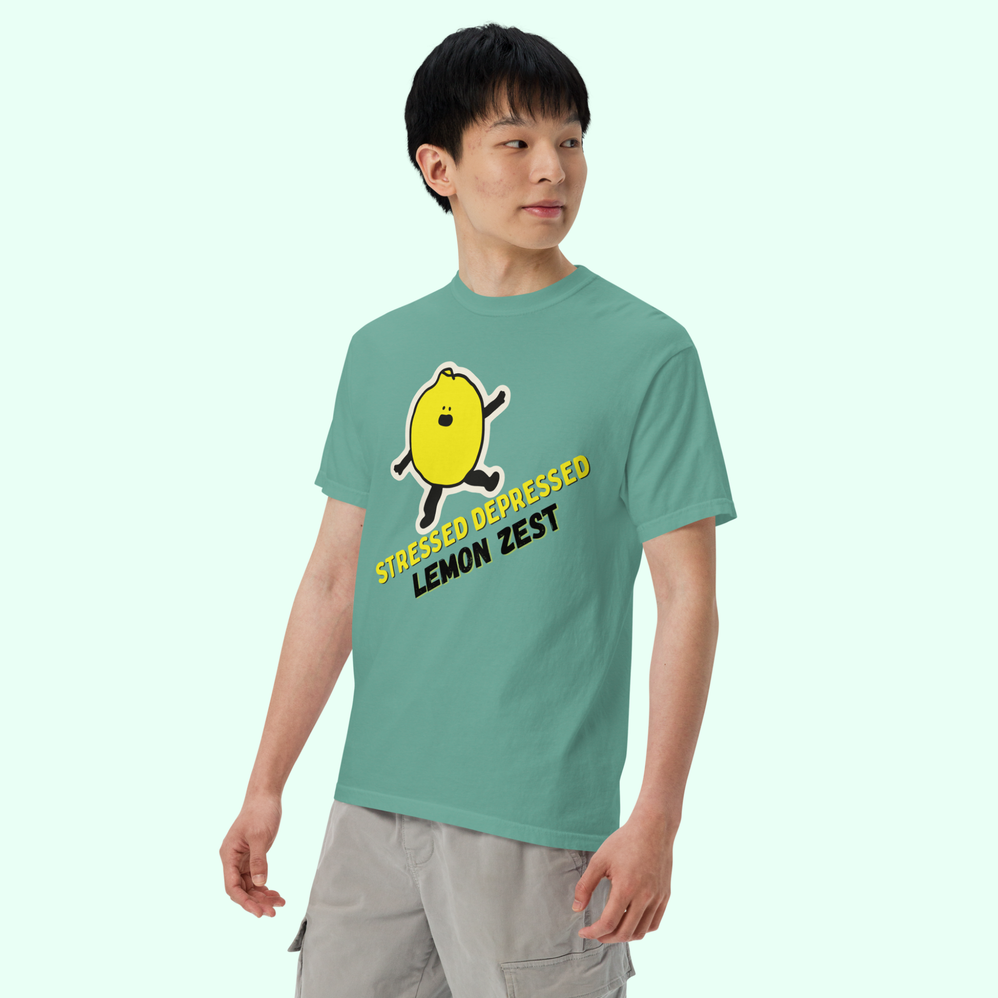 Stressed Depressed Lemon Zest™ | Heavyweight Graphic Tee