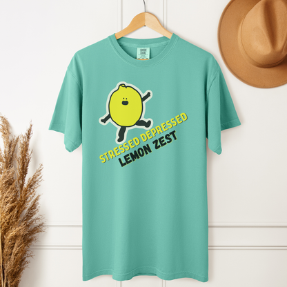 Stressed Depressed Lemon Zest™ | Heavyweight Graphic Tee