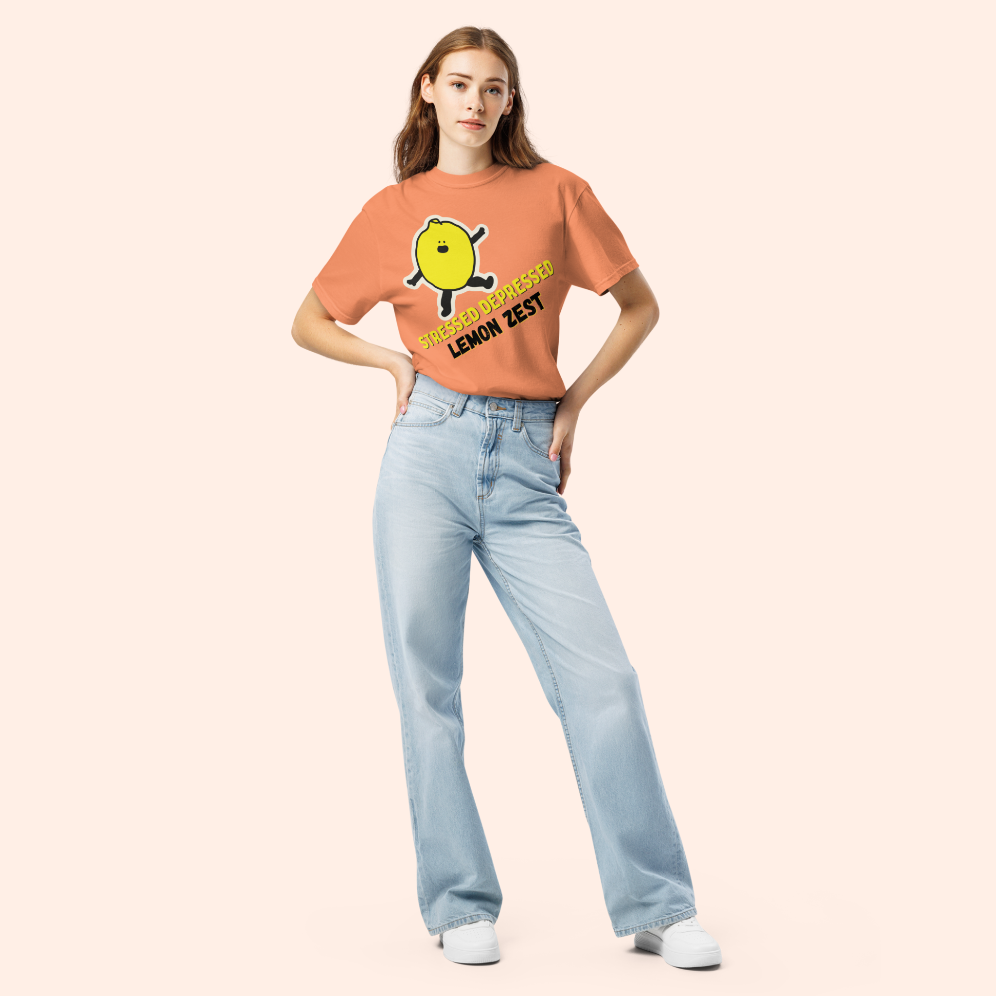 Stressed Depressed Lemon Zest™ | Heavyweight Graphic Tee