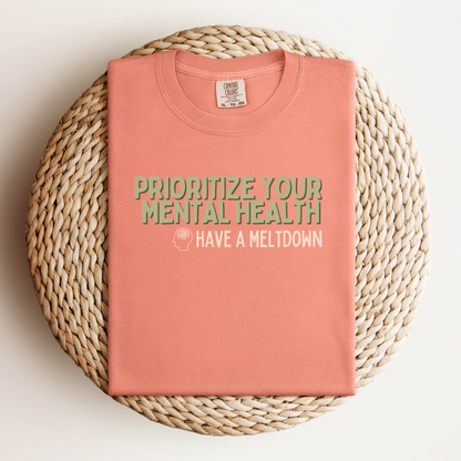 Prioritize Your Mental Health™ | Heavyweight Graphic Tee