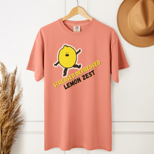 Stressed Depressed Lemon Zest™ | Heavyweight Graphic Tee
