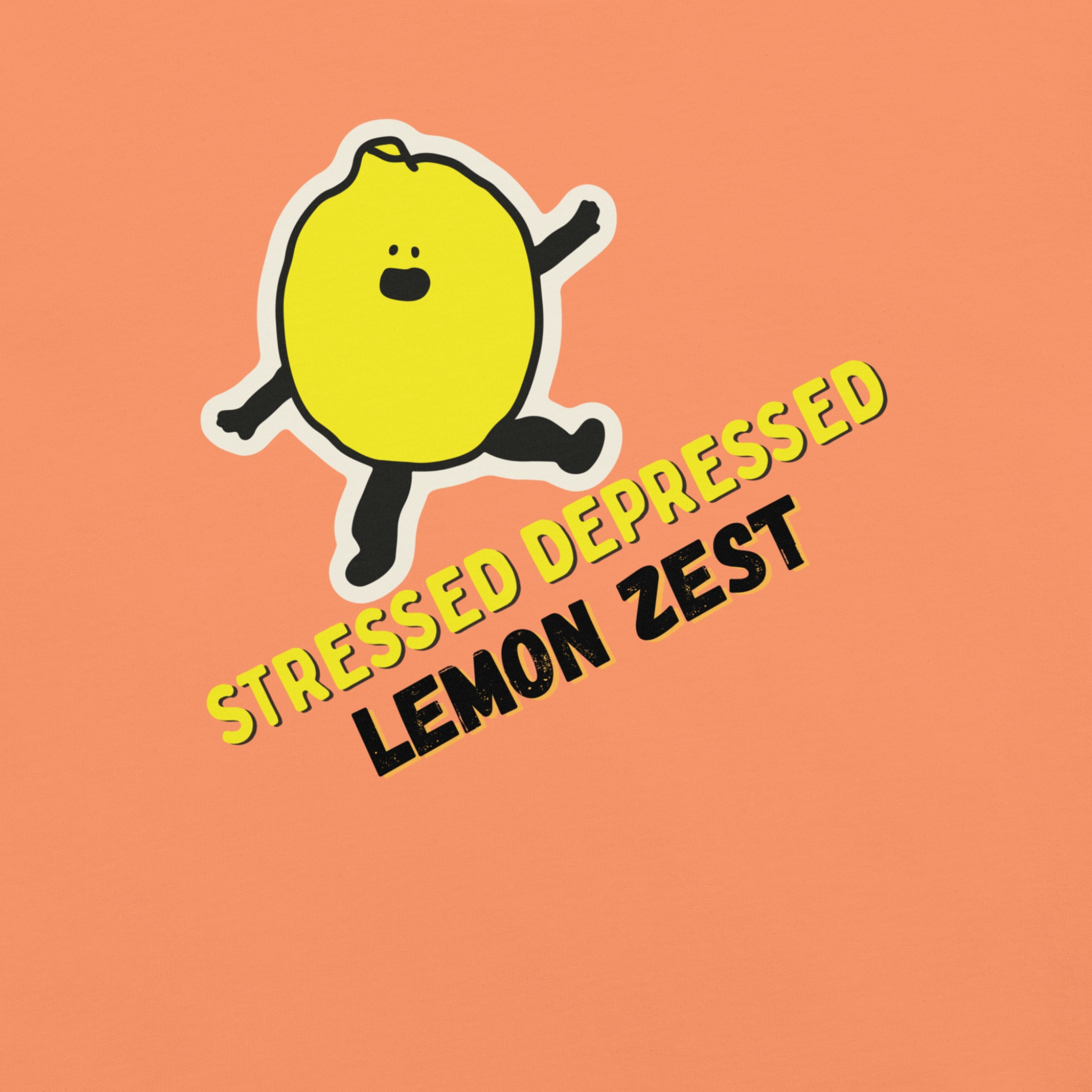 Stressed Depressed Lemon Zest™ | Heavyweight Graphic Tee