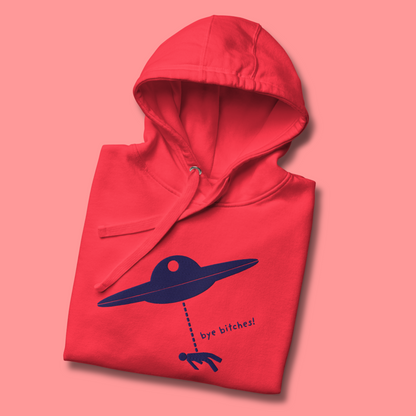 I Rather Get Abducted By Aliens™ Premium Embroidered Hoodie