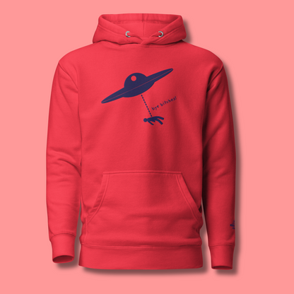 I Rather Get Abducted By Aliens™ Premium Embroidered Hoodie