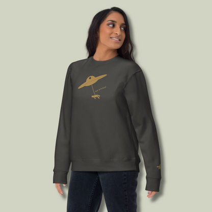 I Rather Get Abducted By Aliens™ Premium Embroidered Sweatshirt