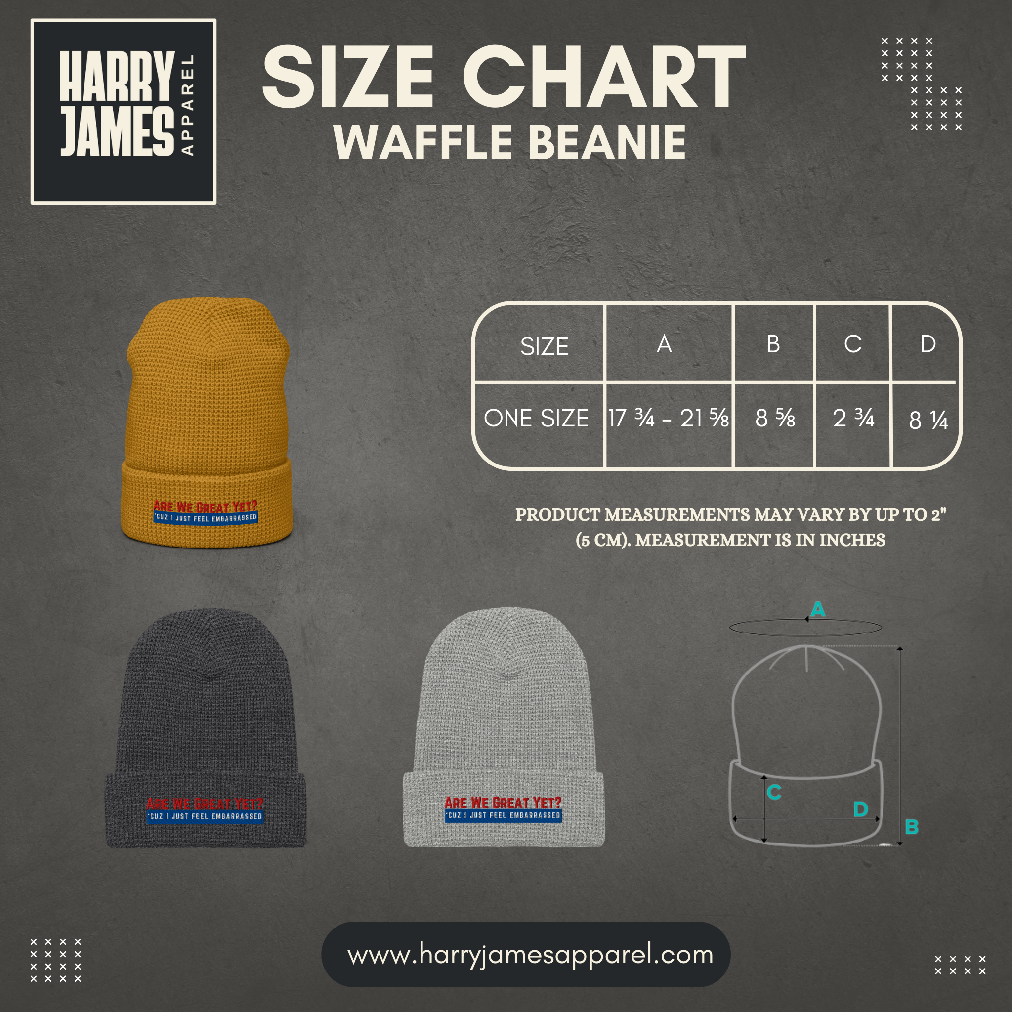 Are We Great Yet?™ | Embroidered Waffle Beanie