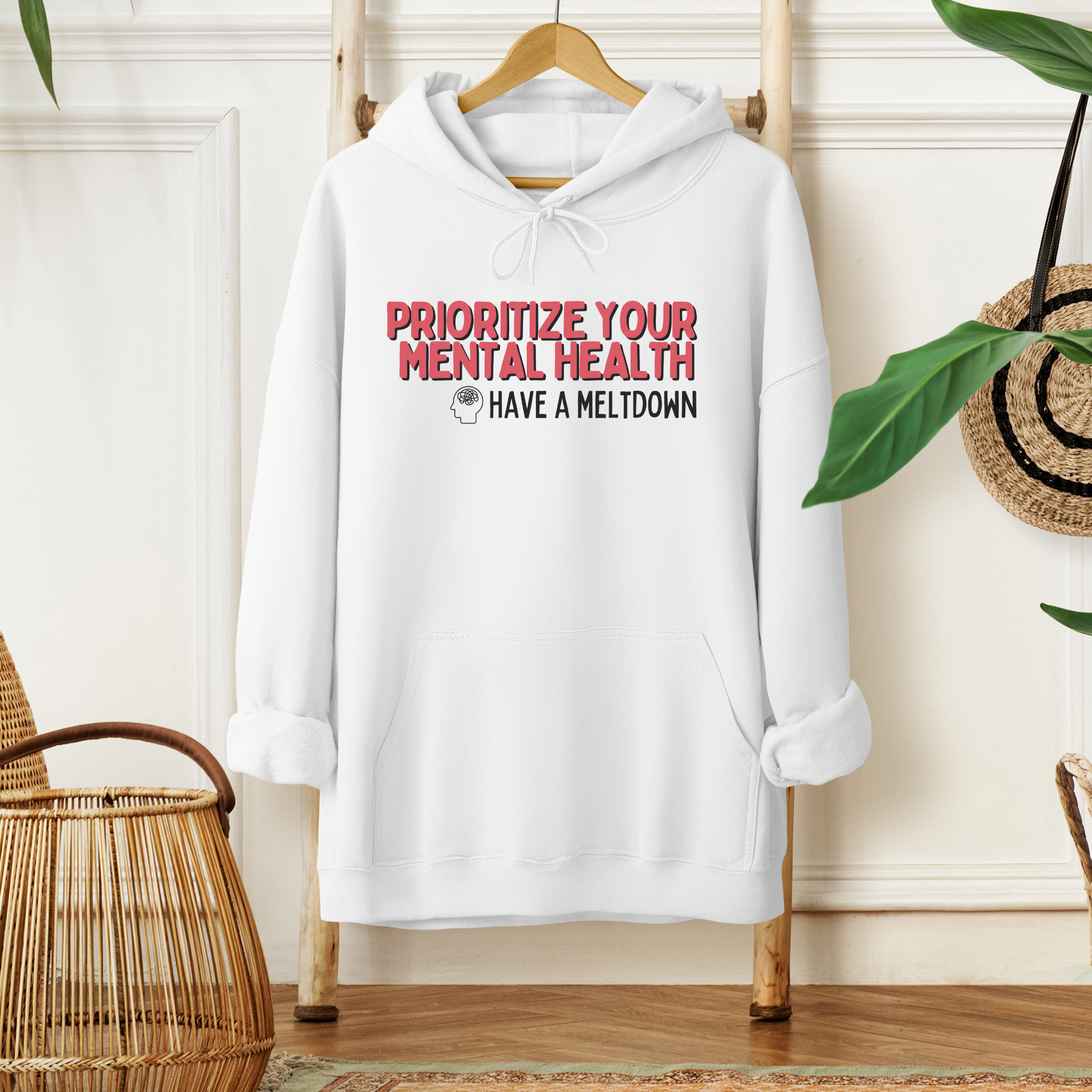 Prioritize Your Mental Health™ | Graphic Hoodie