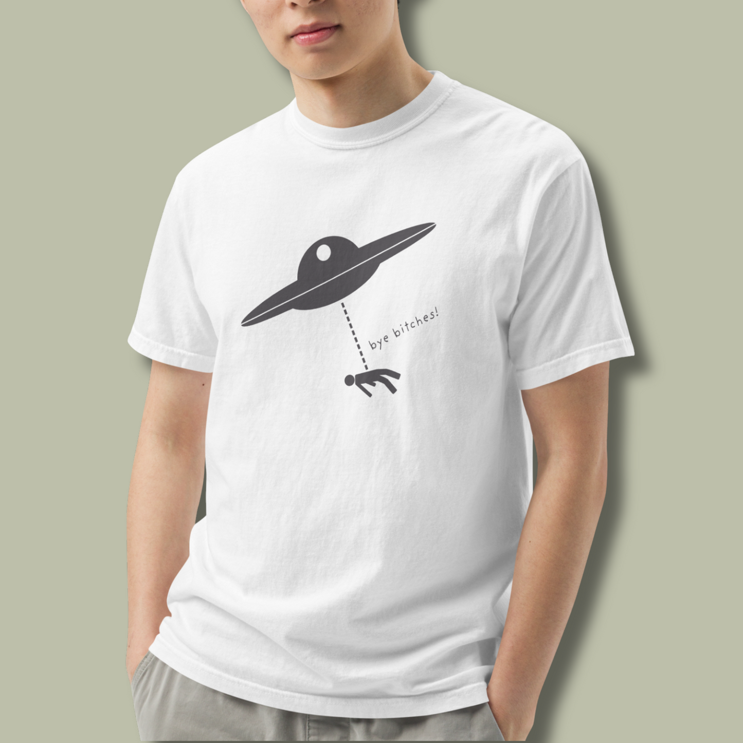 I Rather Get Abducted By Aliens™ Heavyweight Graphic Tee