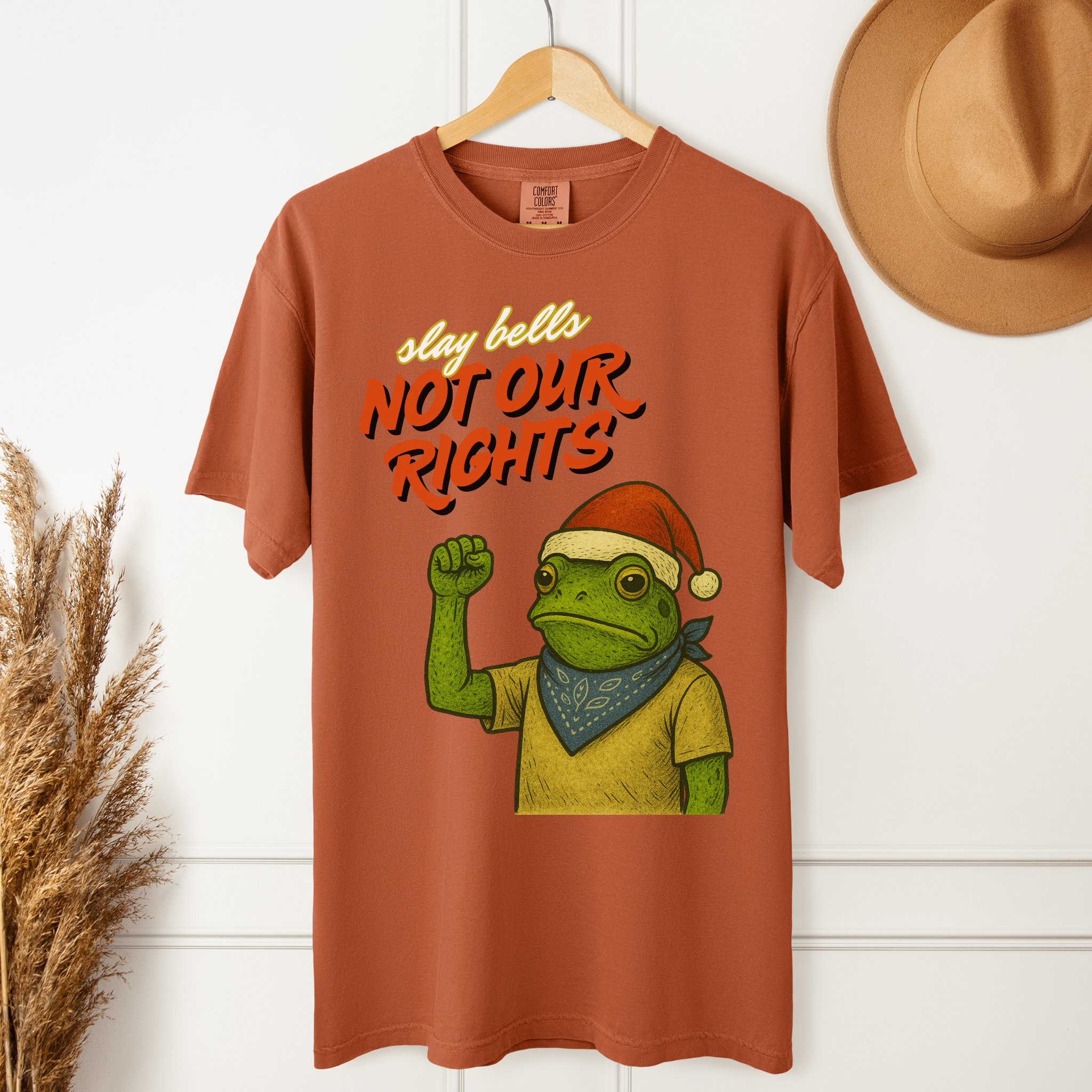 Slay Bells Not Our Rights™ | Heavyweight Christmas Tee